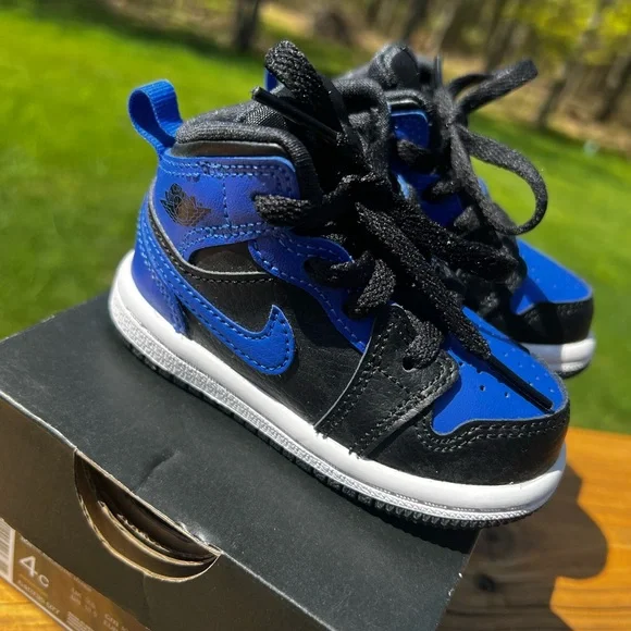Jordan Shoes Jordan Mid Size 4c Hyper Royal Poshmark